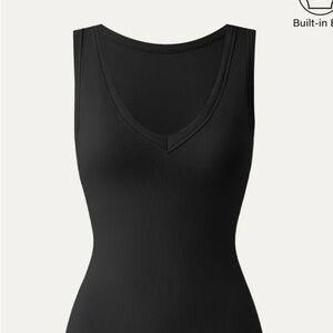 OGL Black V-Neck Tank Top